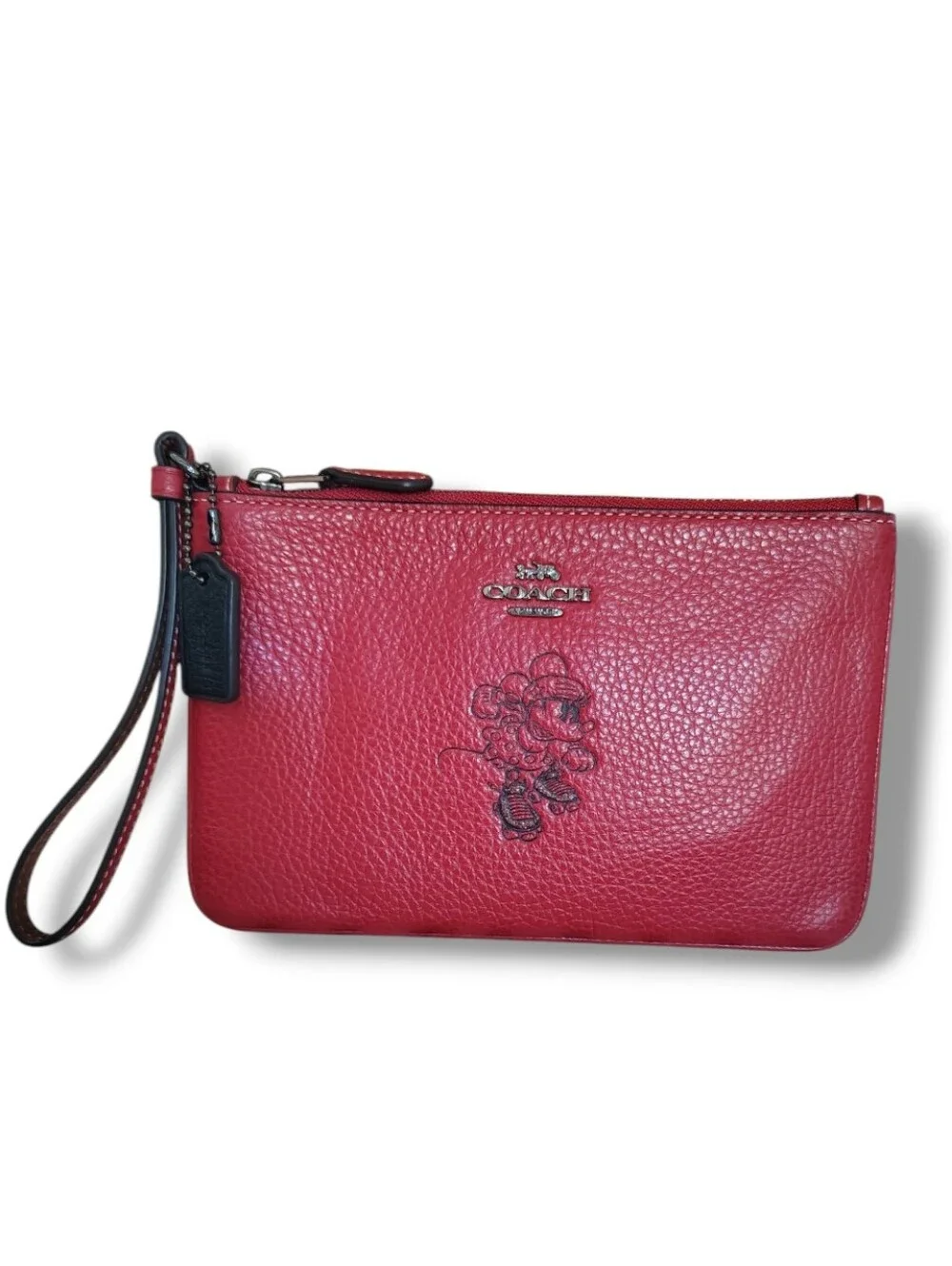 Coach Disney Minnie Mouse Large Pouch Wristlet - Picture 6 of 7